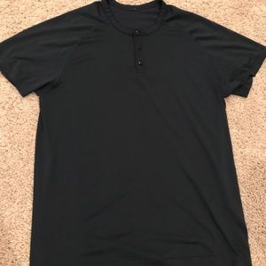 Men’s Lululemon Metal Vent Tech SS Henley, navy XL